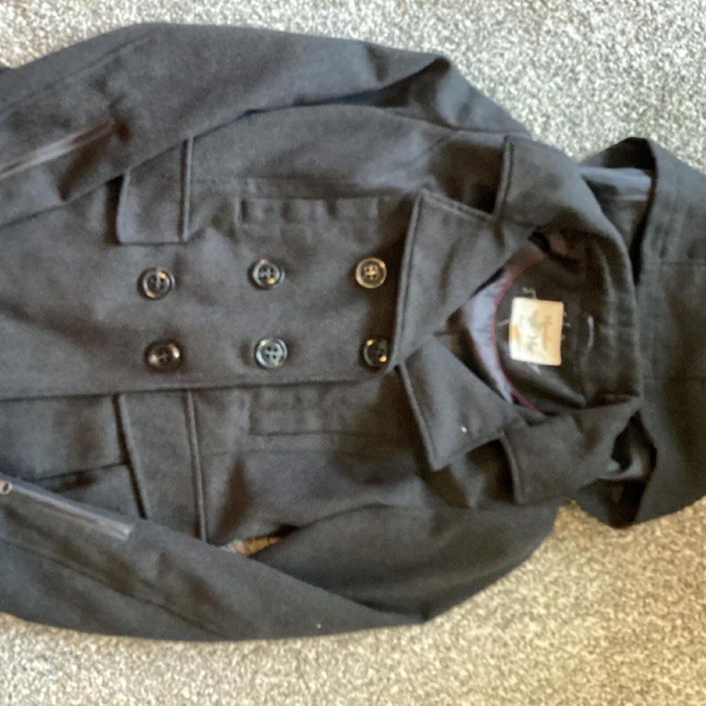 Women's Black Double-Breasted Jacket